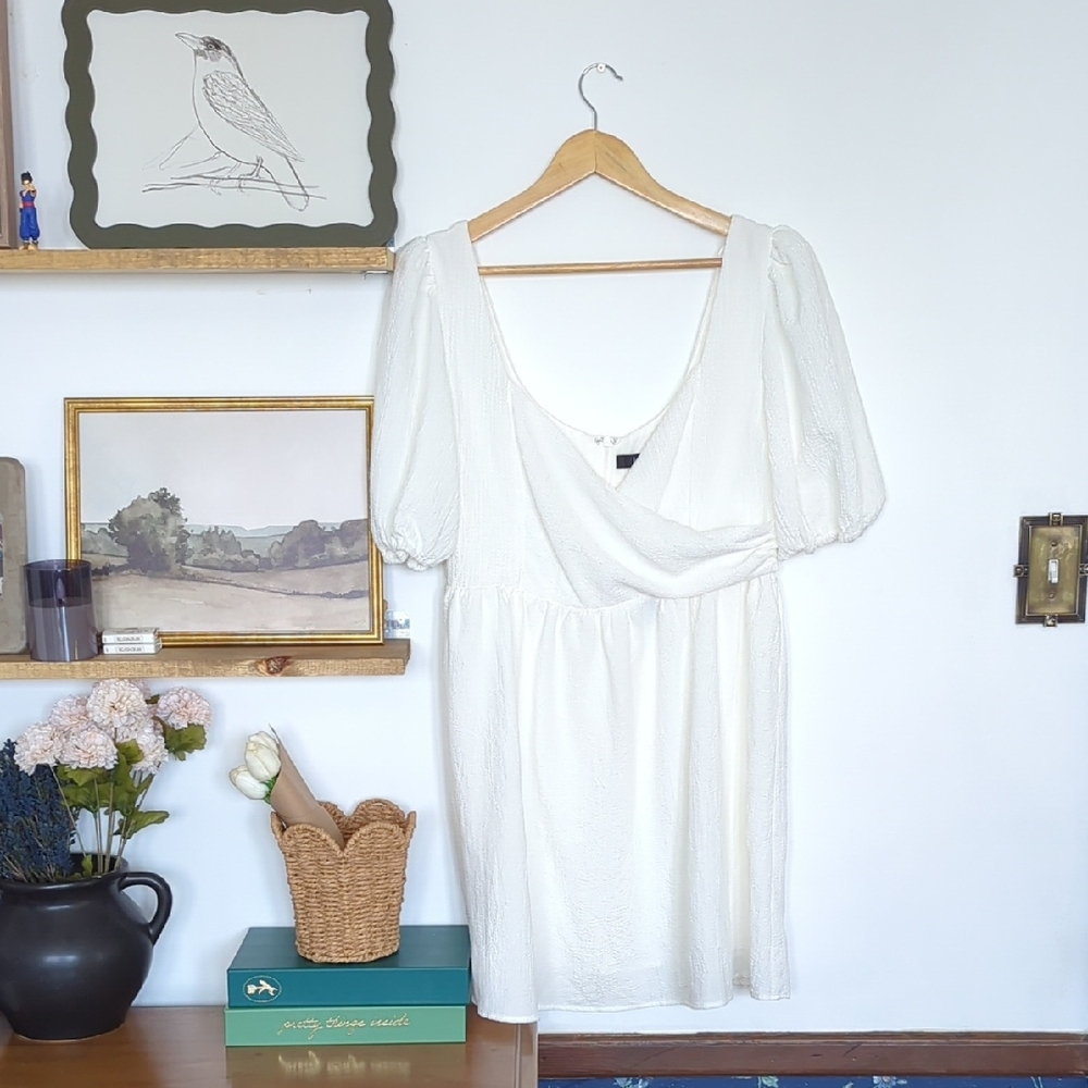 NWT Lulu's White Textured Dress Size xl